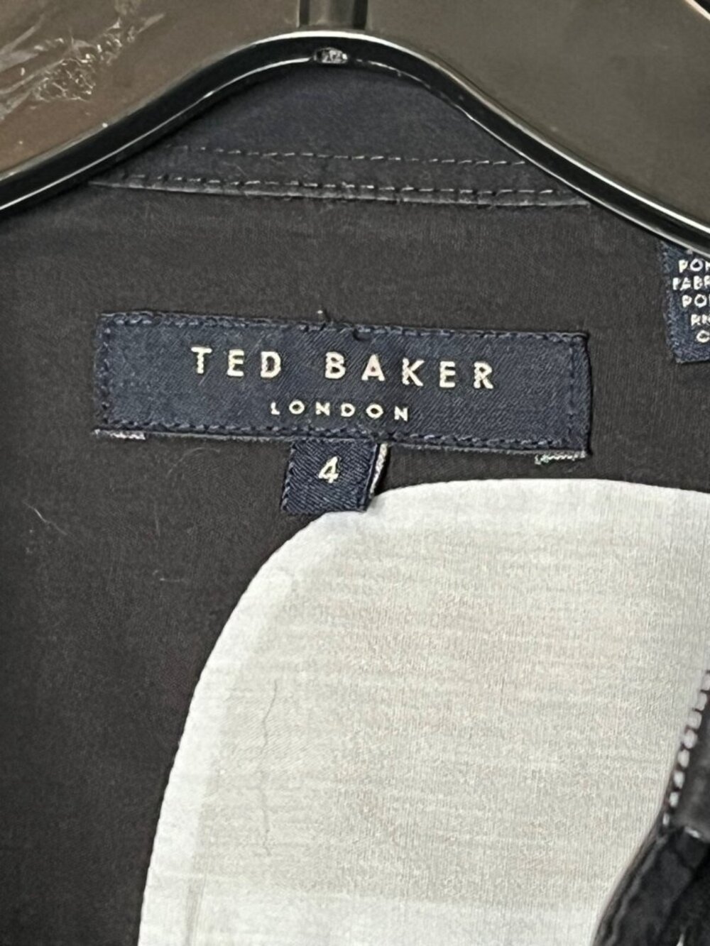 Ted Baker Mens Navy Blue Striped Long Sleeve Button-Up Shirt Size 4 - Picture 6 of 7